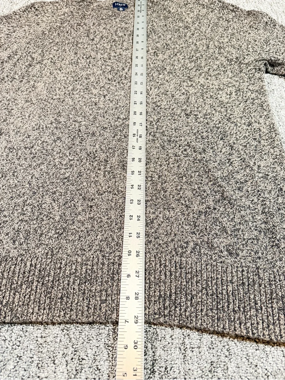 J. Crew Men’s Crewneck Sweater in Taupe Heather XL